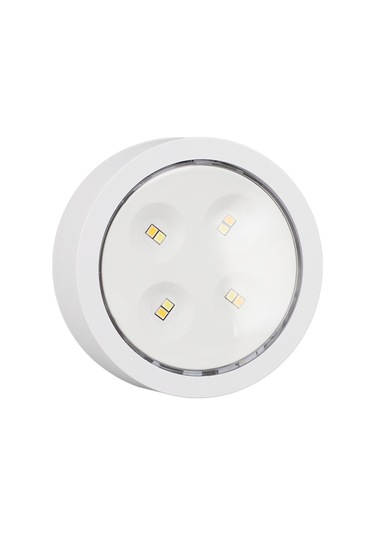 Shineyee Üçlü Led Spot Lambalar Seti - Kablosuz Kumanda İle Ankastre Dolap Aydınlatması, Parlaklık Ayarlı, 3 Işık Modu Pil Dahil Değil Diğer