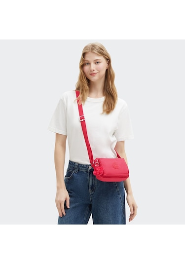 Kıplıng Abanu Küçük Boy Omuz Çantası Pembe Resort Pınk Pembe