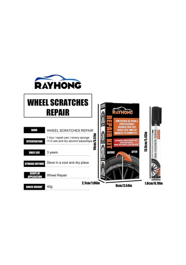 Monyee Jant Tamir Seti Siyah Jant Boyası - Curb Hasarları, Zımparalama Izleri Tamiri, Pas Ve Suya Dayanıklı, Tüm Jant Tipleri İçin