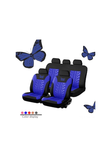 Vkemall Oto Koltuk Kılıfı 4 Adet Gri, Yaylı Gövde Desenli, Tüm Modellere Uygun, Yıkama Uygun, Dayanıklı Ve Kir Tutmayan Kumaş