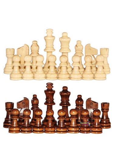 Eser Ahşap Satranç Taşı No:35 Büyük Boy