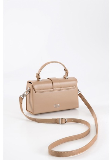 Ççs 17569 Kadın Omuz Askılı El Çantası-bej Bej