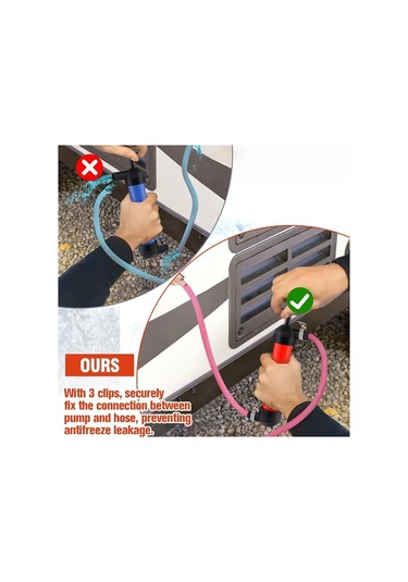 Chuangyinshop Winter Rv Pompa Kit 1 Set Manuel Pompa Kit 3 Klipsli Anti Freeze Su Sistemi