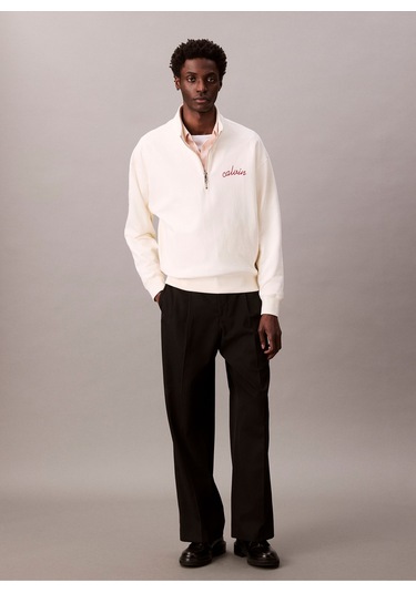 Calvin Klein Erkek Sweat Lv04rc227g Yas Beyaz Beyaz
