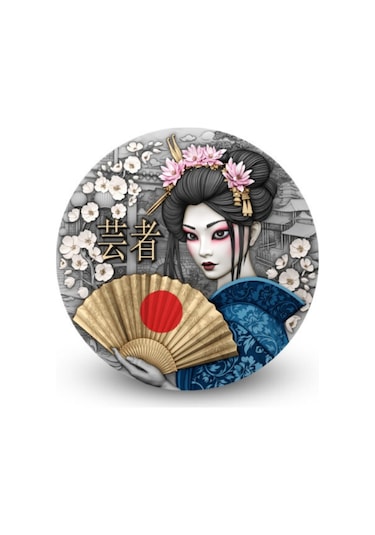 Agakulche Japon Geyşa Gümüş Sikke Coin