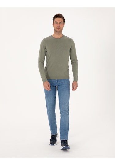 Pierre Cardin Erkek Açık Yeşil Kazak /triko 50314192-vr255 Açık Yeşil