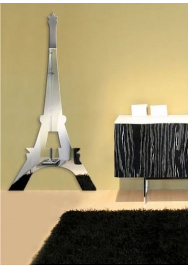 M3 Decorium Eyfel Kulesi Dekoratif Ayna 70X35Cm Gümüş