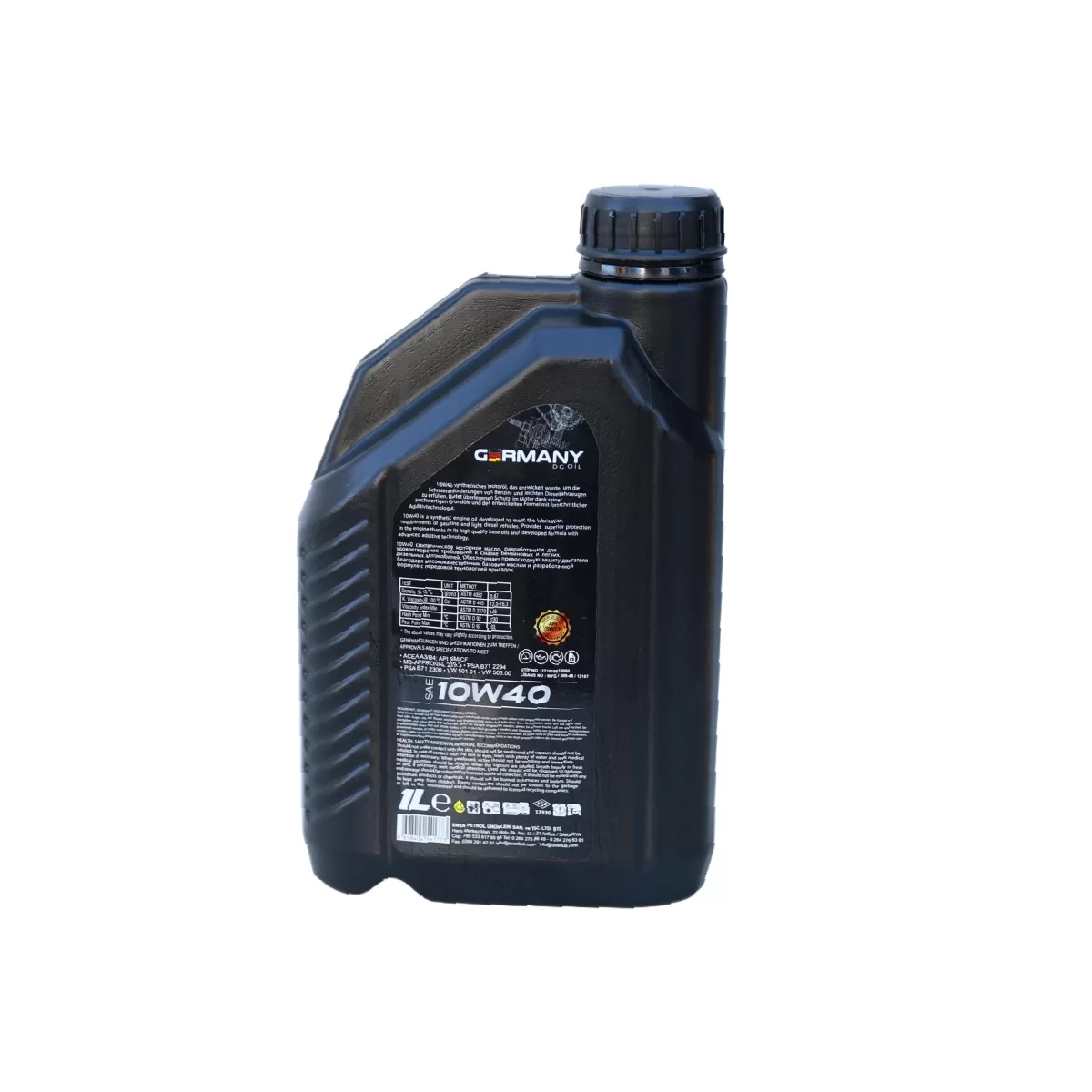 Dg Oıl Germany 10w-40 A3-b4 Sentetik Motor Yağı 1 Lt