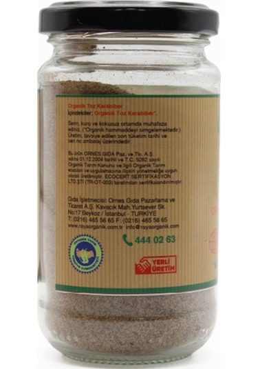 Organik Toz Karabiber 100g