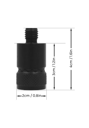 Lemestar Alüminyum Alyaş Magneşli Halka Bağlayıcı - Hızlı Serbest Bırakma, Bankstick Ve Uyarıcı İçin, M3/8" Vida, 1 Adet