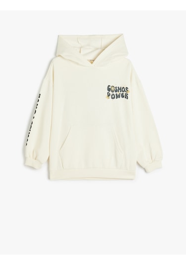 Koton Kapşonlu Sweatshirt Kanguru Cepli Uzun Kollu Baskılı Şardonlu Pamuklu Ekru 5wkg10094ak Ekru Koton Kapşonlu Sweatshirt Kanguru Cepli Uzun Kollu Baskılı Şardonlu Pamuklu Ekru 5wkg10094ak Ekru