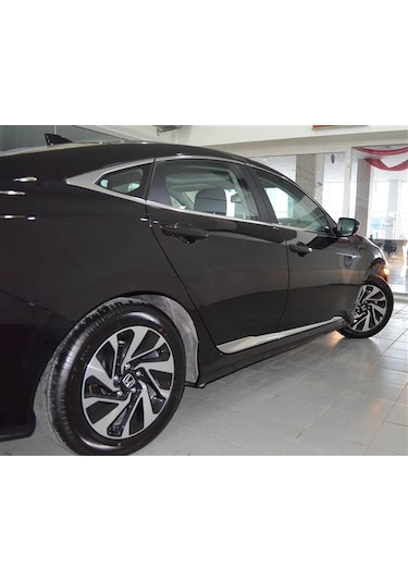 Honda Civic Fc5 Kapı Uyumlu Çıtası-Nikelaj