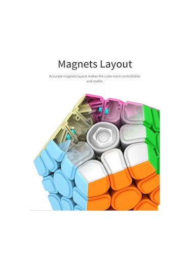Moyu Megaminx Magnetic Cube - Mıknatıslı Stickersız Akıl Zeka Rübik Küp