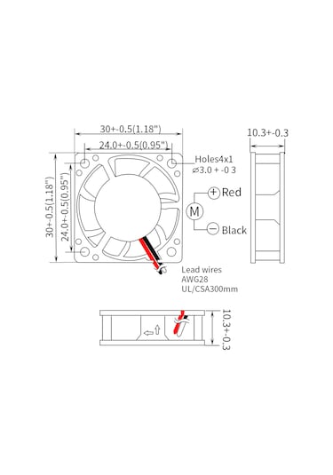 Ranyeek 3d Yazıcı Soğutma Fanı 3010 Hidrolik Yataklı Dc12v 2 Adet Düşük Gürültüli Ender-3/prusa İ3 Uyumlu