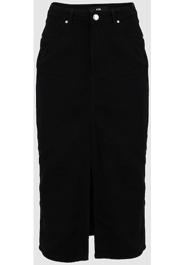 Ltb Irene Yüksek Bel Yırtmaçlı Midi Jean Etek 010096108915527_200 001