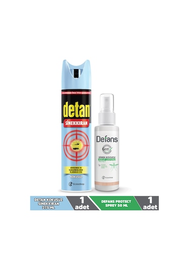 Defans Losyon 50 ML + Detan Kokusuz Sinekkıran 275 ML