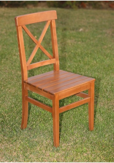 Çamlarmobilya Çeşme Ahşap X Sandalye | Ceviz