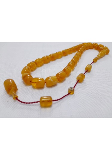 Bünyamin Barlak Usta Kapsül Kesim Sarı Ateş Kehrbr Tesbih 8.5x11