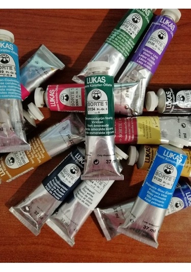 Lukas Sorte 37 ML Yağlı Boya Chromoxid Yeşil-Canlı