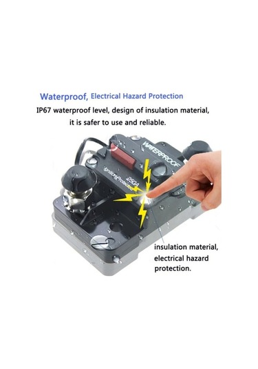 Yingfu 30a-300a Ampere Devre Kesici Sigorta Sıfırlama 12-48v Dc Araba Tekne Otomatik Su Geçirmez 100
