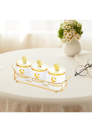 Suntek Şeker Kavanozları Düğün Dekoru Ile Mutfak Tatili Beyaz