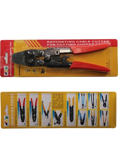 Sones Emek Tasarrufu Sağlayan Cırcırlı Terminal Sıkma Pensesi Donanım El Aletleri Hs-6l