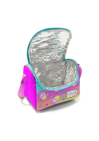 Coral High Kids Renkli Dondurmalı Kedi Desenli Thermo Beslenme Çantası 11881