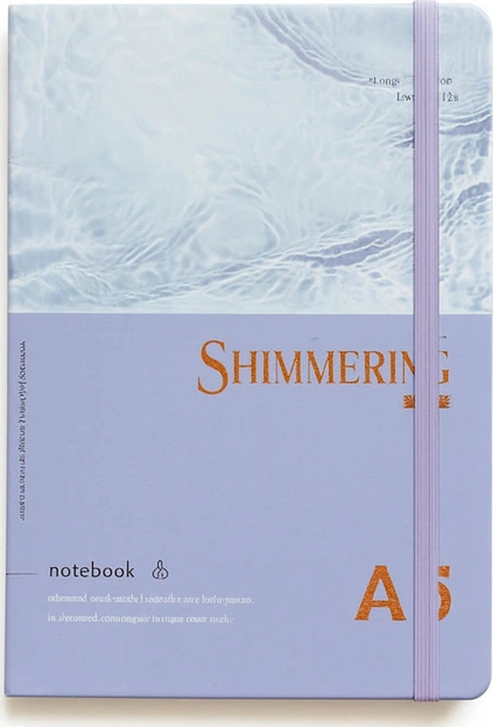 2 Adet Ajanda Çizgili Not Defteri-uçlu Kalem Hediyeli Shimmering Mavi