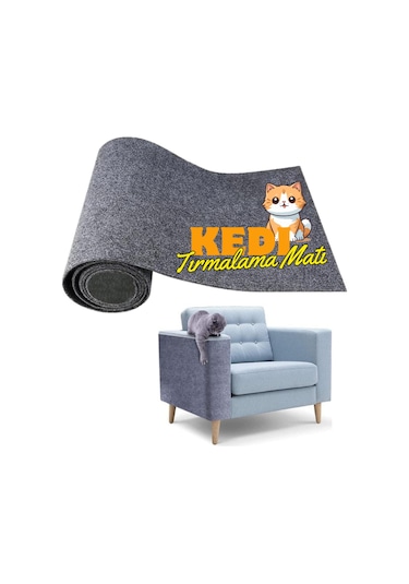 Beylini Kedi Tırmalama Halısı Yapışkanlı Koruyucu Mat 40 x 100 CM