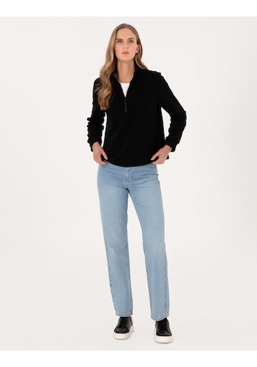 Pierre Cardin Kadın Siyah Sweatshirt 50316333-vr046 Siyah