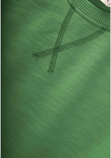 Cigit Basıc Sweatshırt Takım 3-8 Yaş Yağ Yeşili