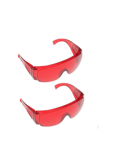 2 Pairs Profesyonel Ağız Koruyucu Güvenlik Gözlükleri Göz Gözlük Gözlük Beyazlatma Işık Lambası