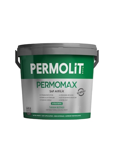 Permolit Permomax Antibakteriyel Tavan Boyası - KG Seçiniz 10 KG