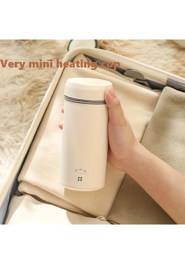 Elmpaly Kayısı Desenli Type-c Şarjlı Kapaklı Paslanmaz Çelik Termos