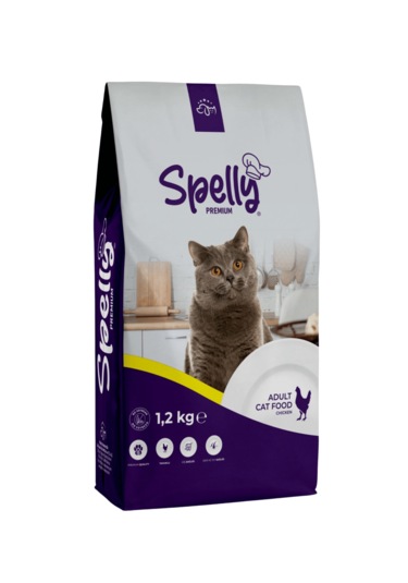 Spelly Premium Tavuklu Yetişkin Kedi Maması 1200 G