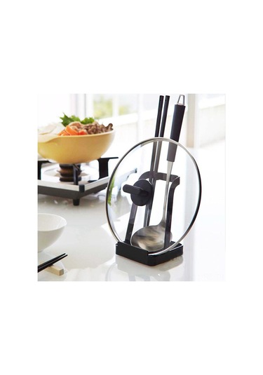 Reedark Japon Mutfak Organizatörü: Kapak Askısı, Kaşık Tutucu, Su Toplama Hazneli, Çok Amaçlı, Beyaz Renk, W10xd12xh15 Diğer