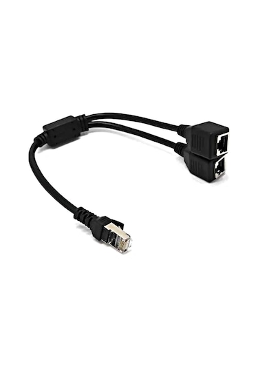 Dark RJ45 Ethernet LAN Genişletilmiş Splitter Kablosu