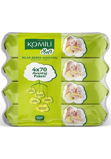 Komili Soft Islak Havlu 4X70Li-9268