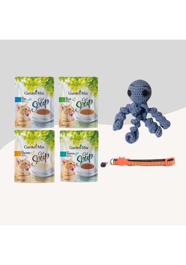 Kediler İçin 3lü Set Mavi