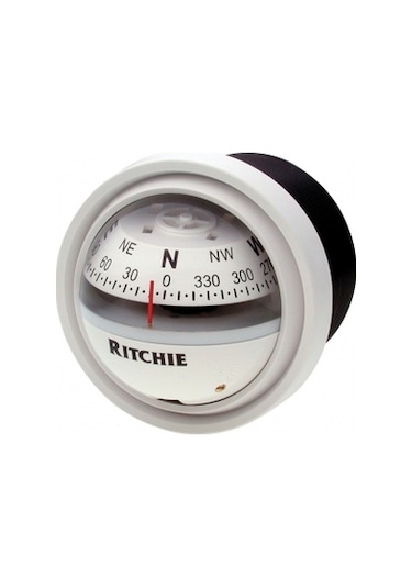 Ritchie Marine Beyaz Gömme Pusula 12v Aydınlatmalı