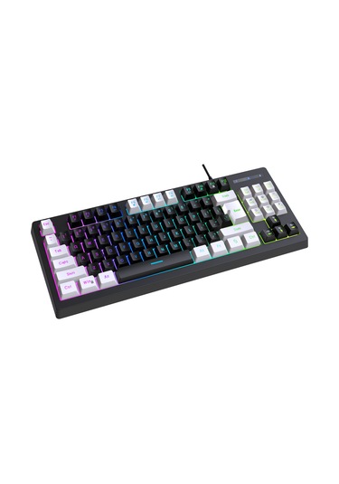 Yunboo "hxsj A877 Rgb Aydınlatmalı 87 Tuşlu Kompakt Oyun Klavyesi - Mekanik Hisseli, Usb Bağlantılı"