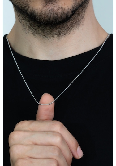 Küp Model Ince Snake Yılan Kolye Erkek Çelik Zincir Eck03K (390748055) Çelik