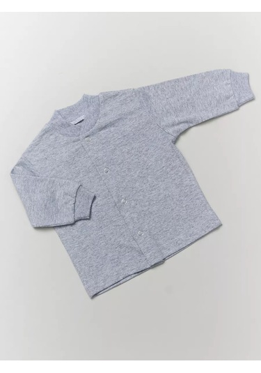 Asno Düğmeli İnce Yenidoğan Body Kıyafetleri 3'lü Set 164218940 Gri