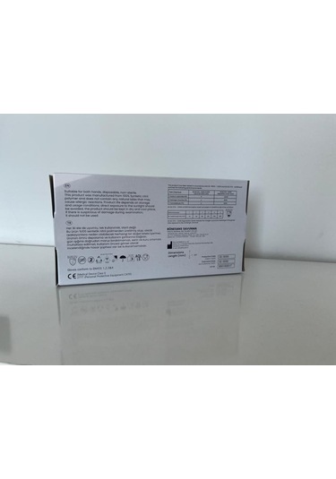 Pudrasız Nitril Muayene Eldiveni Kimyasal Dayanımlı Lateks İçermez Gıdaya Uygun Tek Kullanımlık Mavi Eldiven