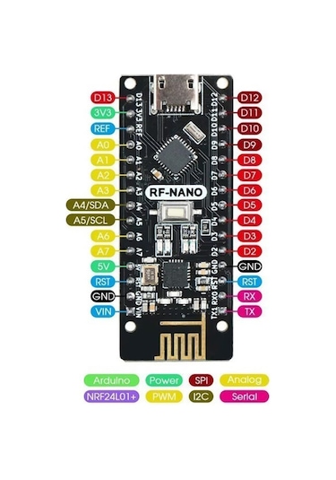 Arduino Rf-nano Nrf24l01 Wireless Modül