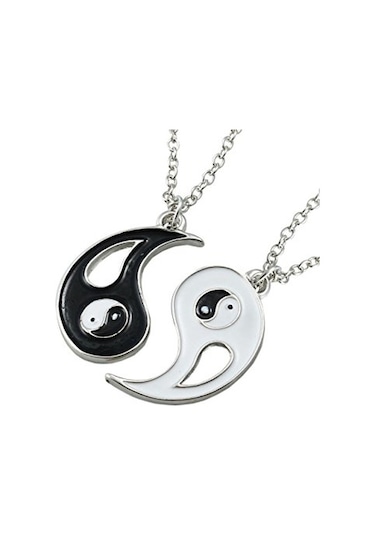 Jwl Ying Yang Kolye Sevgiliye ... Gri