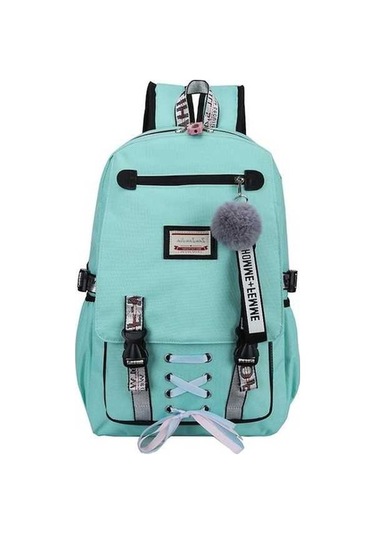 Willowhaven Spor & Boş Zaman Usb Şarjlı Hırsızlık Korumalı Sırt Çantası Yeşil, 20-35l Kapasite, Fermuar Açılış, Polyester Malzeme Yeşil