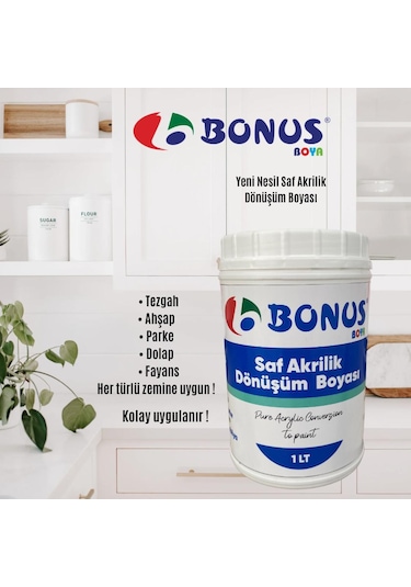 Bonus Saf Akrilik Su Bazlı Dönüşüm Boyası 1 L