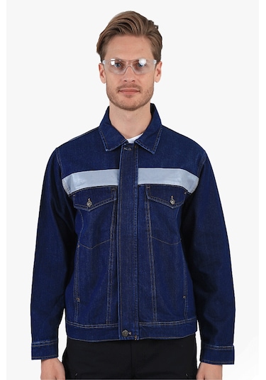 5 Cm Reflektörlü Kot Mont Lacivert