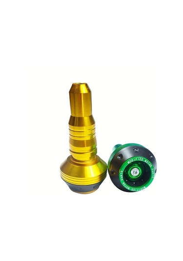 Chuangyinshop Universal 1 Adet Golden M10 Alüminyum Alaşım Off-road Motosikletler İçin Çerçeve Kaydırıcı Egzoz Koruyucu Motor Koruma Çubuğu